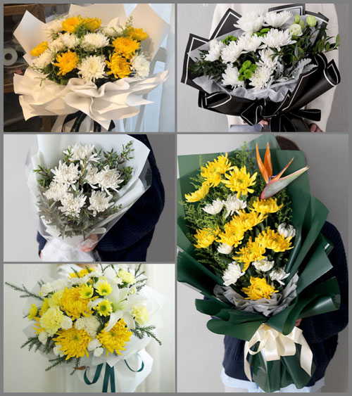 贵州安顺关岭县龙潭街道坡蝉村白事花束代送